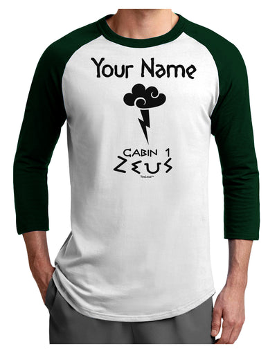 Personalized Cabin 1 Zeus Adult Raglan Shirt by-Raglan Shirt-TooLoud-White-Forest-X-Small-Davson Sales
