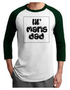 TooLoud Lil Mans Dad Adult Raglan Shirt-Mens-Tshirts-TooLoud-White-Forest-X-Small-Davson Sales