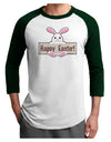 Cute Bunny - Happy Easter Adult Raglan Shirt by TooLoud-TooLoud-White-Forest-X-Small-Davson Sales