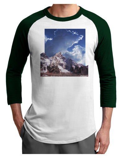 Mountain Pop Out Adult Raglan Shirt by TooLoud-TooLoud-White-Forest-X-Small-Davson Sales