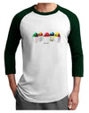 Kawaii Easter Eggs - No Text Adult Raglan Shirt by TooLoud-TooLoud-White-Forest-X-Small-Davson Sales