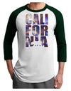 California Republic Design - Space Nebula Print Adult Raglan Shirt by TooLoud-TooLoud-White-Forest-X-Small-Davson Sales