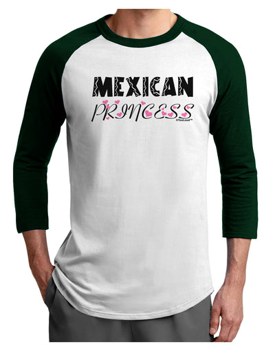 Mexican Princess - Cinco de Mayo Adult Raglan Shirt by TooLoud-TooLoud-White-Forest-X-Small-Davson Sales