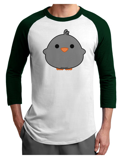 Cute Little Chick - Black Adult Raglan Shirt by TooLoud-TooLoud-White-Forest-X-Small-Davson Sales