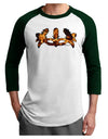 Fire Masquerade Mask Adult Raglan Shirt by TooLoud-TooLoud-White-Forest-X-Small-Davson Sales