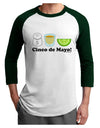 Cinco de Mayo Design - Salt Tequila Lime Adult Raglan Shirt by TooLoud-TooLoud-White-Forest-X-Small-Davson Sales