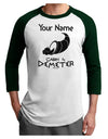 Personalized Cabin 4 Demeter Adult Raglan Shirt-TooLoud-White-Forest-X-Small-Davson Sales