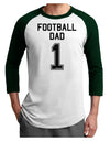 Football Dad Jersey Adult Raglan Shirt by TooLoud-TooLoud-White-Forest-X-Small-Davson Sales