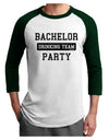Bachelor Party Drinking Team Adult Raglan Shirt-TooLoud-White-Forest-X-Small-Davson Sales