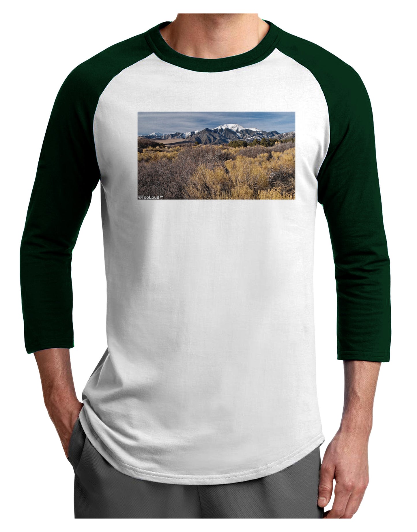 Mountain Forest Park Adult Raglan Shirt-TooLoud-White-Forest-X-Small-Davson Sales