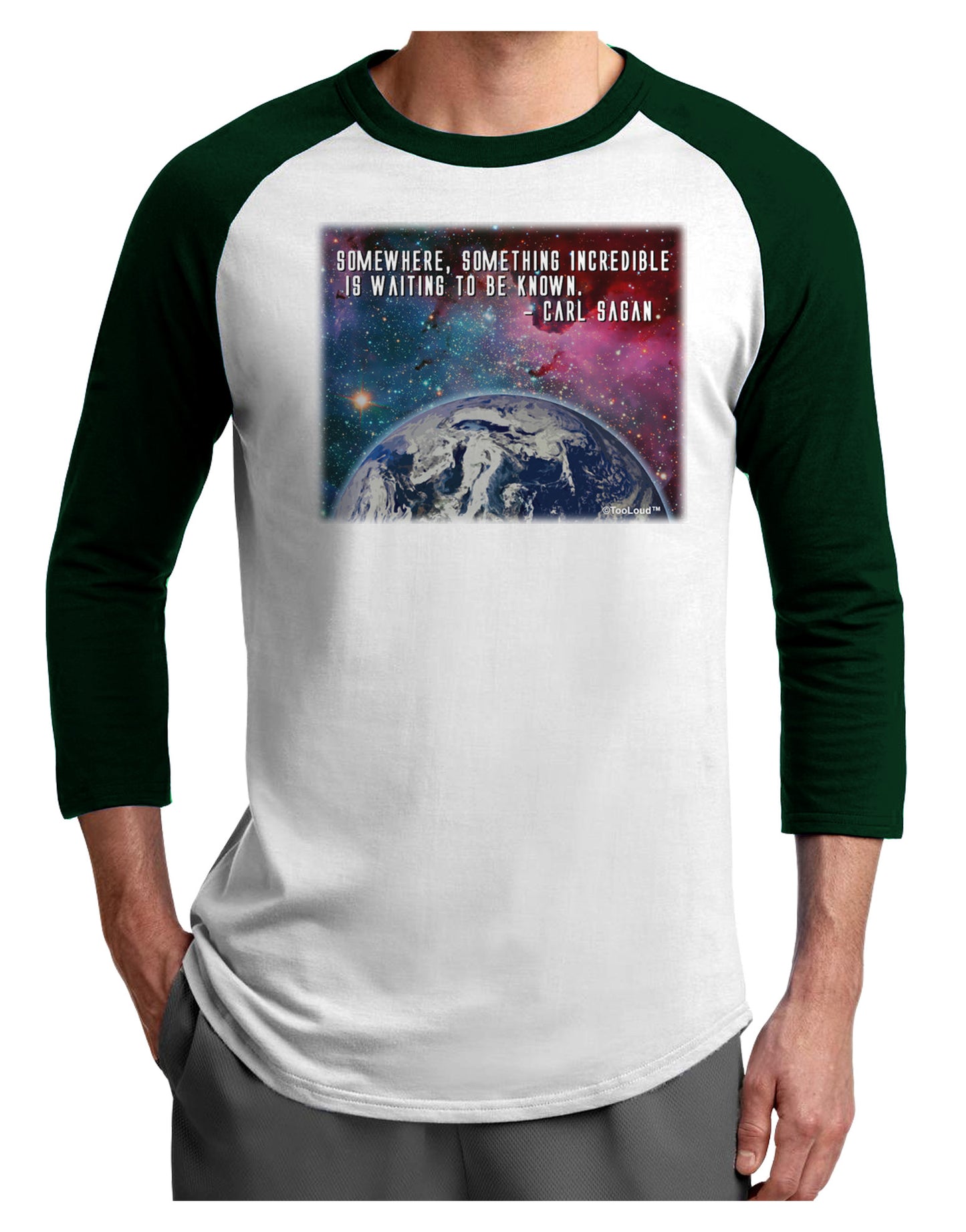 Something Incredible Adult Raglan Shirt-Raglan Shirt-TooLoud-White-Forest-X-Small-Davson Sales