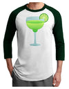 Green Margarita with Lime - Cinco de Mayo Adult Raglan Shirt by TooLoud-TooLoud-White-Forest-X-Small-Davson Sales