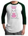 Cute Easter Bunny - Pink Adult Raglan Shirt by TooLoud-TooLoud-White-Forest-X-Small-Davson Sales