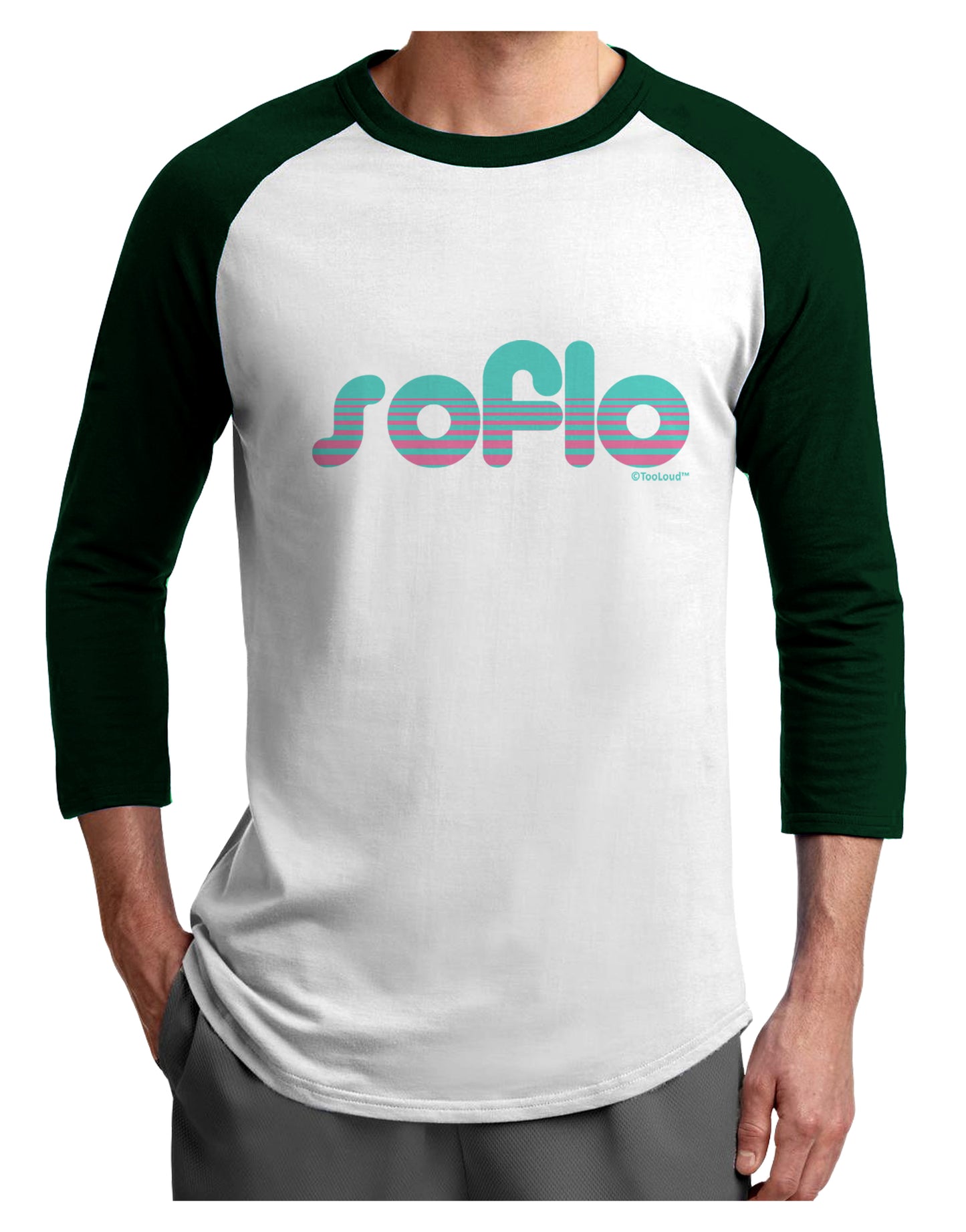 SoFlo - South Beach Style Design Adult Raglan Shirt by TooLoud-TooLoud-White-Forest-X-Small-Davson Sales
