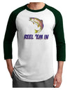 Rainbow Trout Reel Em In Adult Raglan Shirt-Raglan Shirt-TooLoud-White-Forest-X-Small-Davson Sales