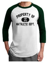 Mathletic Department Adult Raglan Shirt by TooLoud-TooLoud-White-Forest-X-Small-Davson Sales