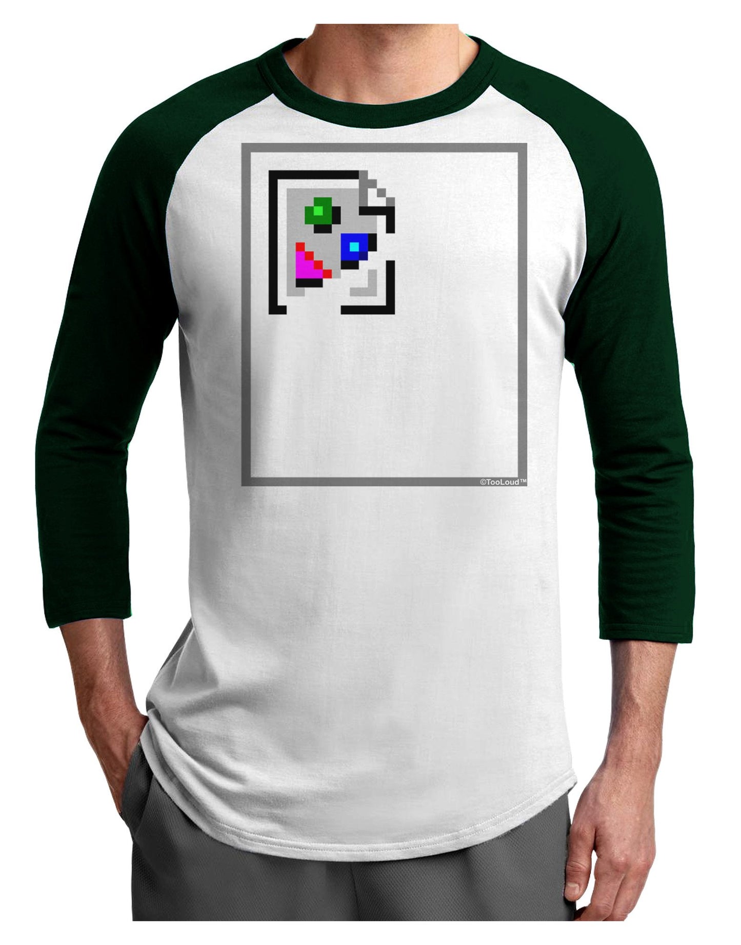 Broken Image Link - Tech Humor Adult Raglan Shirt by-Raglan Shirt-TooLoud-White-Forest-XXX-Large-Davson Sales