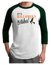 It's Halloween Witches Adult Raglan Shirt-TooLoud-White-Forest-X-Small-Davson Sales