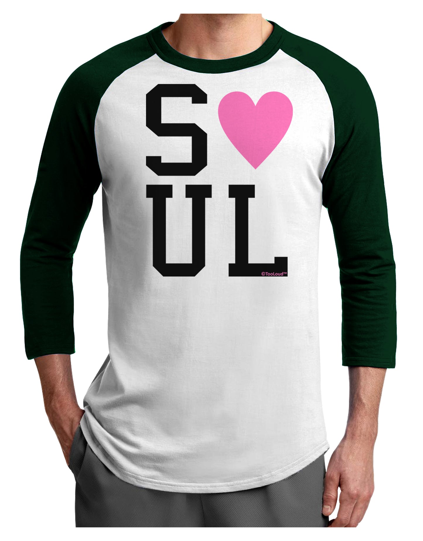 Matching Soulmate Design - Soul - Pink Adult Raglan Shirt by TooLoud-TooLoud-White-Forest-X-Small-Davson Sales