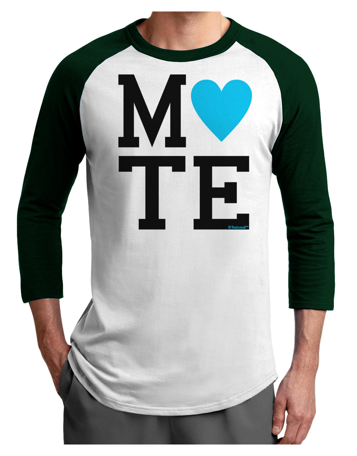 Matching Soulmate Design - Mate - Blue Adult Raglan Shirt by TooLoud-TooLoud-White-Forest-X-Small-Davson Sales