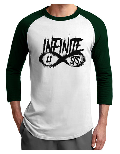 Infinite Lists Adult Raglan Shirt by TooLoud-TooLoud-White-Forest-X-Small-Davson Sales