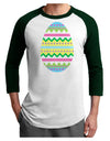 Colorful Easter Egg Adult Raglan Shirt-Raglan Shirt-TooLoud-White-Forest-X-Small-Davson Sales