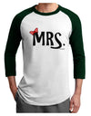 Matching Mr and Mrs Design - Mrs Bow Adult Raglan Shirt by TooLoud-TooLoud-White-Forest-X-Small-Davson Sales