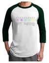 Cute Pastel Bunnies - Hoppy Easter Adult Raglan Shirt by TooLoud-TooLoud-White-Forest-X-Small-Davson Sales