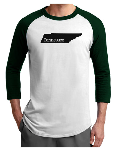 Tennessee - United States Shape Adult Raglan Shirt by TooLoud-TooLoud-White-Forest-X-Small-Davson Sales