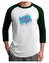 Electro House Equalizer Adult Raglan Shirt-Raglan Shirt-TooLoud-White-Forest-X-Small-Davson Sales