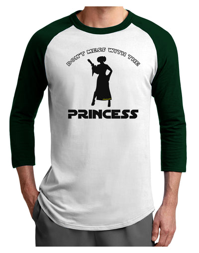 Don't Mess With The Princess Adult Raglan Shirt
