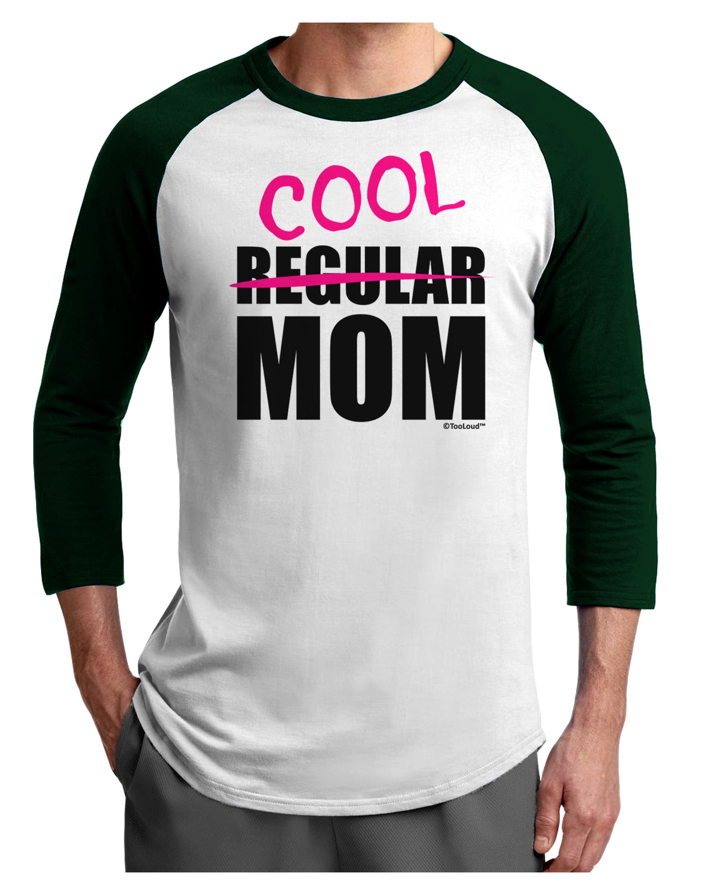 Not A Regular Mom Design Adult Raglan Shirt by TooLoud-TooLoud-White-Forest-X-Small-Davson Sales