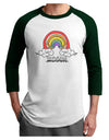 RAINBROS Adult Raglan Shirt-Mens-Tshirts-TooLoud-White-Forest-X-Small-Davson Sales