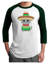 Cat with Sombrero and Poncho Adult Raglan Shirt by TooLoud-TooLoud-White-Forest-X-Small-Davson Sales