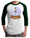 Nutcracker Snow Globe - Red Gold Black Adult Raglan Shirt by TooLoud-TooLoud-White-Forest-X-Small-Davson Sales