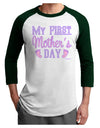 My First Mother's Day - Baby Feet - Pink Adult Raglan Shirt by TooLoud-TooLoud-White-Forest-X-Small-Davson Sales