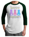 Three Easter Bunnies - Hoppy Easter Adult Raglan Shirt by TooLoud-TooLoud-White-Forest-X-Small-Davson Sales