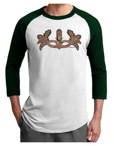 Earth Masquerade Mask Adult Raglan Shirt by TooLoud-TooLoud-White-Forest-X-Small-Davson Sales