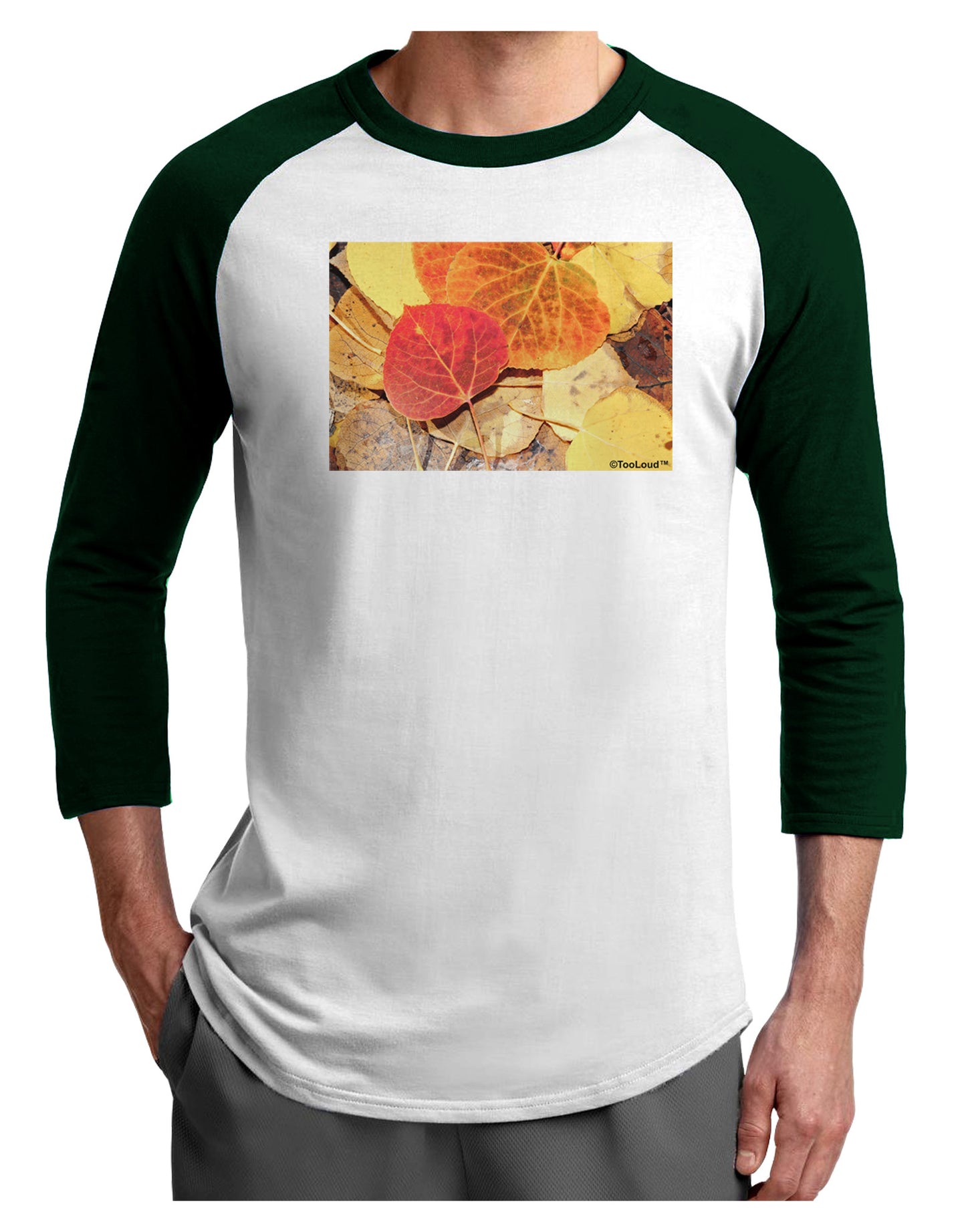 Colorado - Autumn Adult Raglan Shirt-Raglan Shirt-TooLoud-White-Forest-X-Small-Davson Sales