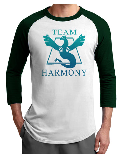 Team Harmony Adult Raglan Shirt-Raglan Shirt-TooLoud-White-Forest-X-Small-Davson Sales