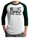 Epic Pi Day Text Design Adult Raglan Shirt by TooLoud-TooLoud-White-Forest-X-Small-Davson Sales