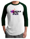 Hardstyle Is My Style Adult Raglan Shirt-Raglan Shirt-TooLoud-White-Forest-X-Small-Davson Sales