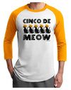 Five Cats - Cinco de Meow Adult Raglan Shirt by TooLoud-TooLoud-White-Gold-X-Small-Davson Sales