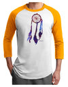 Graphic Feather Design - Galaxy Dreamcatcher Adult Raglan Shirt by TooLoud-TooLoud-White-Gold-X-Small-Davson Sales