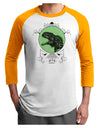 Jurassic Dinosaur Face Adult Raglan Shirt by TooLoud-TooLoud-White-Gold-X-Small-Davson Sales