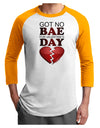 No Bae For Valentine's Day Adult Raglan Shirt-Raglan Shirt-TooLoud-White-Gold-X-Small-Davson Sales