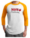 Mom Medicine Adult Raglan Shirt-TooLoud-White-Gold-X-Small-Davson Sales