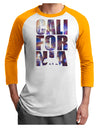 California Republic Design - Space Nebula Print Adult Raglan Shirt by TooLoud-TooLoud-White-Gold-X-Small-Davson Sales