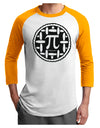 Pi Pie Adult Raglan Shirt-Mens T-Shirt-TooLoud-White-Gold-X-Small-Davson Sales
