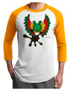 Dilophosaurus Design - Spit Adult Raglan Shirt by TooLoud-TooLoud-White-Gold-X-Small-Davson Sales